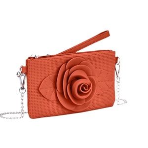 Vegan Leather Arina Floral Crossbody